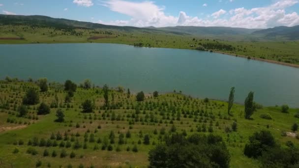 Vista Lago Vista Montanha Lago — Vídeo de Stock