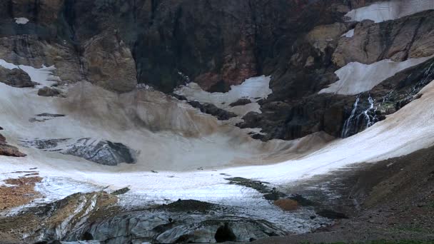 Ghiacciai Cascate Glaciali Montagne — Video Stock