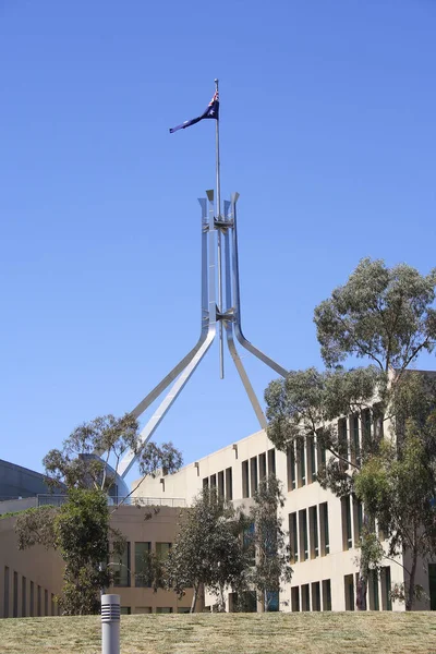 Canberra Austrália Novembro 2009 Casa Parlamento Ponto Encontro Parlamento Austrália — Fotografia de Stock