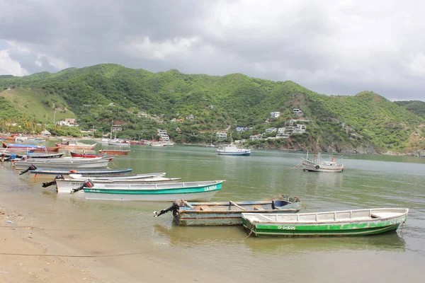 Taganga Colombia Juni 2011 Taganga Liten Fiskestad Som Ligger Från — Stockfoto
