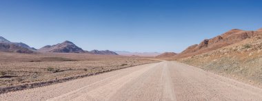 Namibya açık geniş çöl manzara