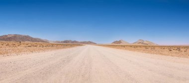 Namibya açık geniş çöl manzara