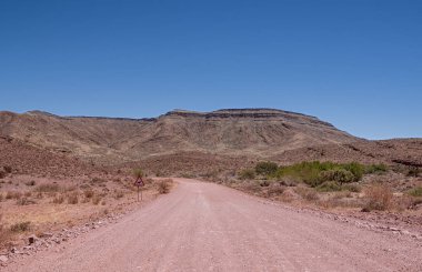 Namibya açık geniş çöl manzara