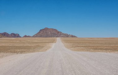 Namibya açık geniş çöl manzara