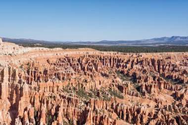 kayalıklarla Bryce Milli Parkı, Utah, havadan görünümü
