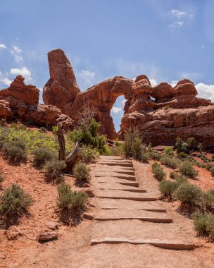 merdiven kaya Arches National Park, Utah için