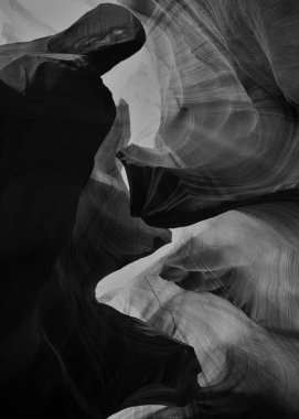 Antilop Kanyonu içinde tek renkli manzara