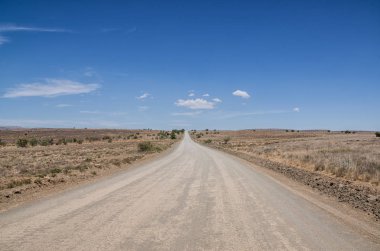 kirli parça ufuk Northern Cape, Güney Afrika için germe