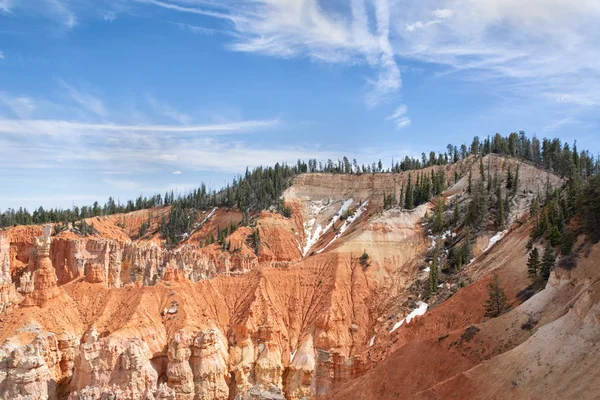 Mavi Gökyüzü Arka Plan Bryce Milli Parkı Utah Uçurumlarda Ile — Stok fotoğraf