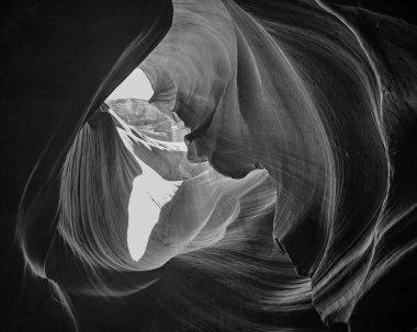 Antilop Kanyonu içinde tek renkli manzara