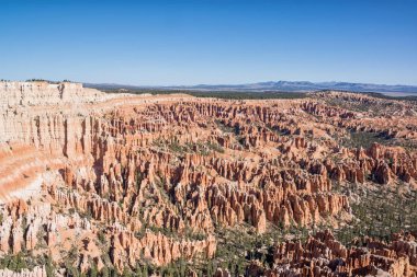 kayalıklarla Bryce Milli Parkı, Utah, havadan görünümü