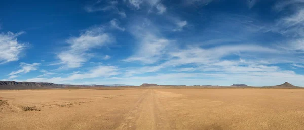 Путь Ведущий Через Пустыню Северный Мыс Голубое Небо Южная Африка — стоковое фото
