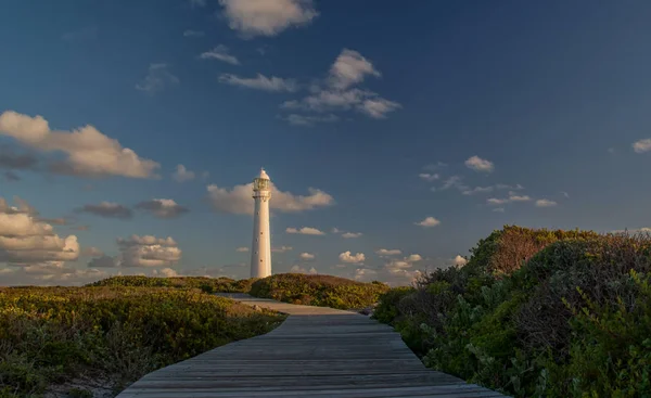 Passerelle Vers Phare Afrique Australe Pendant Journée — Photo