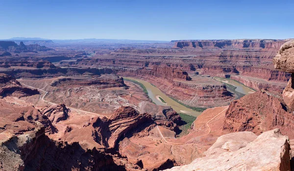 Paesaggio Con Montagne Fiume Nel Dead Horse Point State Park — Foto Stock