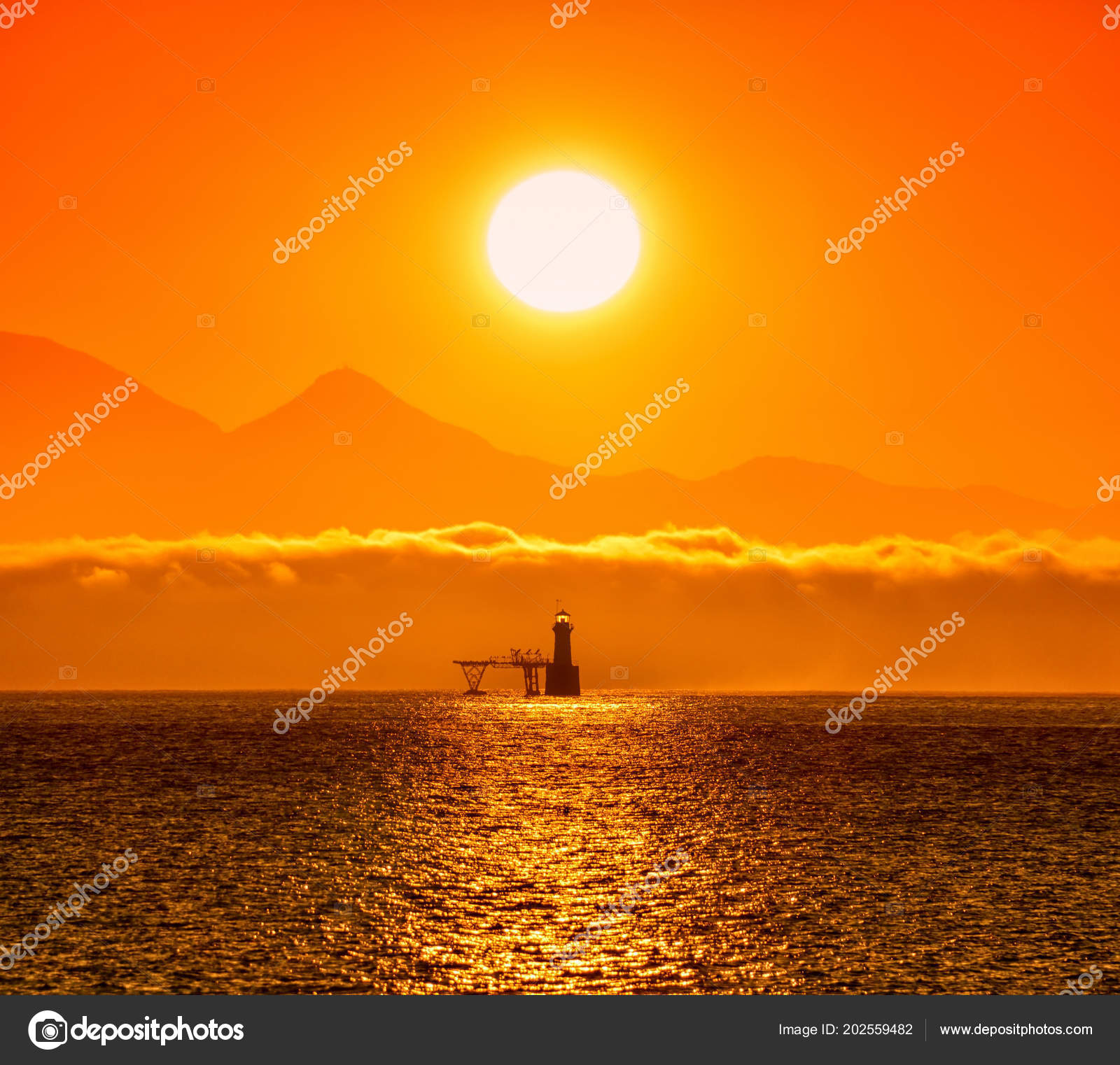 Sunrise False Bay South Africa Stock Photo Binty 202559482