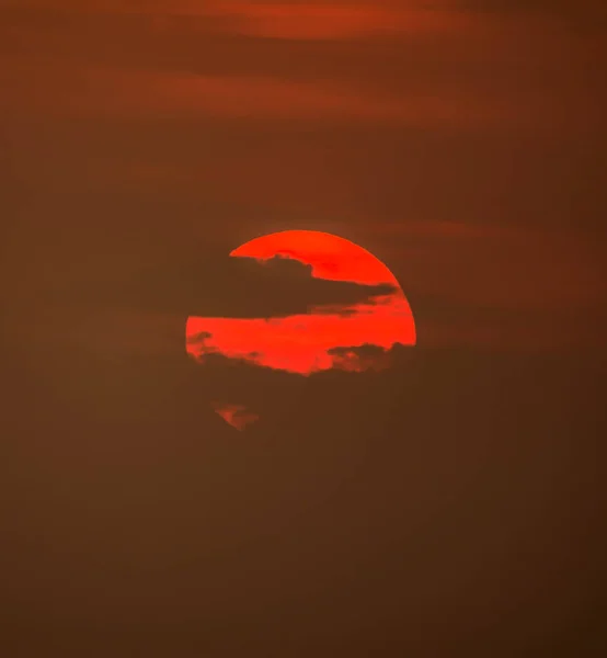 Закат Над Саванной Намибии — стоковое фото