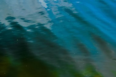 Renk yaz su yüzeyi. Nehir, Göl su yüzeyi.