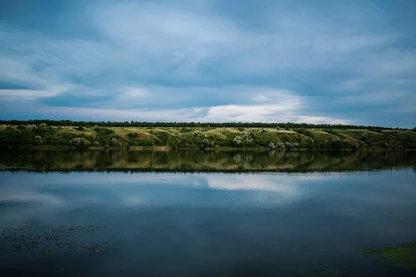 Paysage Simple Dans Région Rostov Russie Rivière Donets Seversky Don — Photo