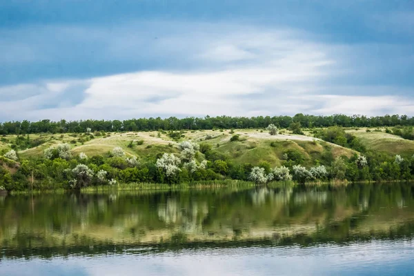 Paysage Simple Dans Région Rostov Russie Rivière Donets Seversky Don — Photo
