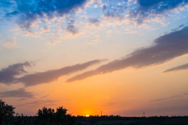 Los Colores Calientes Calientes Los Matices Los Paisajes Hermosos Rusia — Foto de Stock