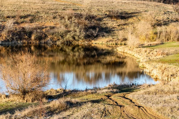 Paysage Printanier Précoce Dans Région Rostov Dans Ville Chakhty Sur — Photo