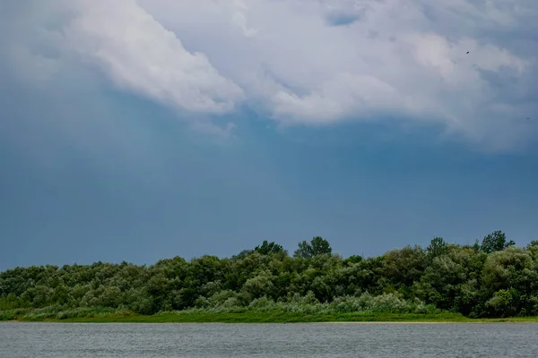 Paysage Simple Avec Rivière Eau Douce Don Dans Région Rostov — Photo