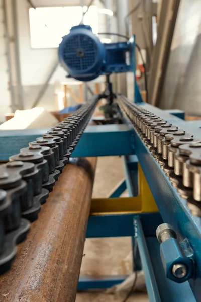 Teile Und Baugruppen Der Neuen Industriellen Rohrbiegemaschine Verschiedenen Winkeln — Stockfoto