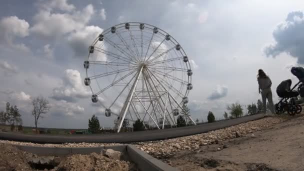 Volgograd Květen Zrychlený Videozáznam Ruském Kole Přátelském Parku Volgograd Baku — Stock video