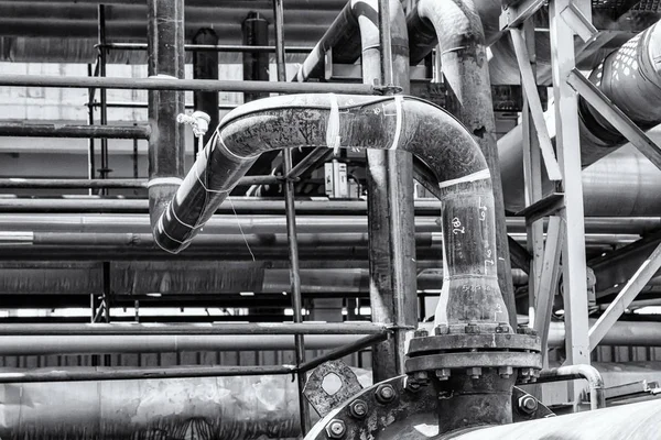Technologische Rohstoff-Pipeline in der chemischen Industrie — Stockfoto