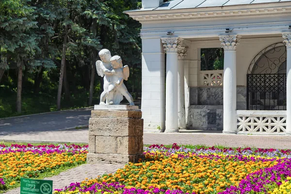 Essentuki July Large Flower Bed Flowers Resort Park City July — Stock Photo, Image