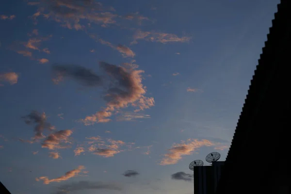 Atardecer Cielo Nube Fondo —  Fotos de Stock