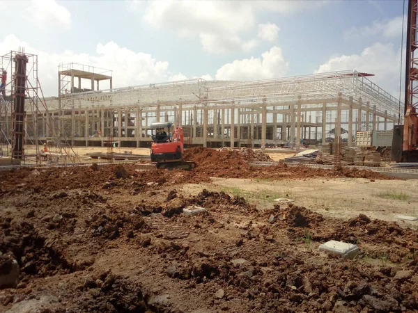 Rebuilding Building Contractor Worker — Stock Photo, Image