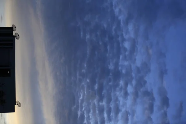 Wolken Zonsondergang Voor Achtergrond — Stockfoto