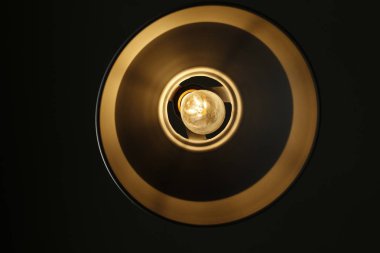 Arka arka plan üzerinde Vintage akkor Edison.