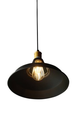 Beyaz arka plan üzerinde Vintage akkor Edison.