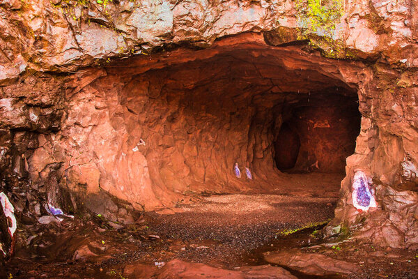 A mine of semiprecious stones in the province of Misiones, Argentina.