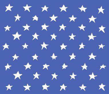 vektör seamless modeli el yıldız mavi zemin üzerine çekilmiş. Gösterim amacıyla çocuk tasarım. Giyim, tekstil, kağıt, arka plan yazdırma