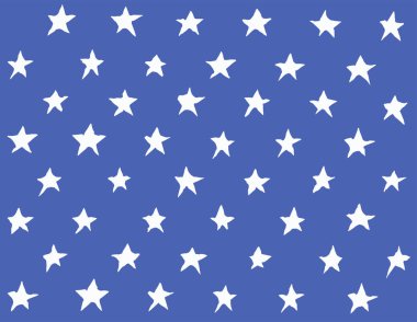 vektör seamless modeli el yıldız mavi zemin üzerine çekilmiş. Gösterim amacıyla çocuk tasarım. Giyim, tekstil, kağıt, arka plan yazdırma