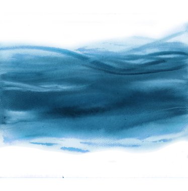 Soyut serpme deniz mavi beyaz arka plan üzerine suluboya. Tasarım için çizilmiş bir koludur. suluboya deniz için giyim baskı. Afiş, logo, etiket, menü için arka plan.