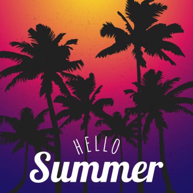 Merhaba yaz saati duvar kağıdı, eğlenceli, parti, arka plan, resim, sanat, tasarım, seyahat, poster, olay. Vektör çizim