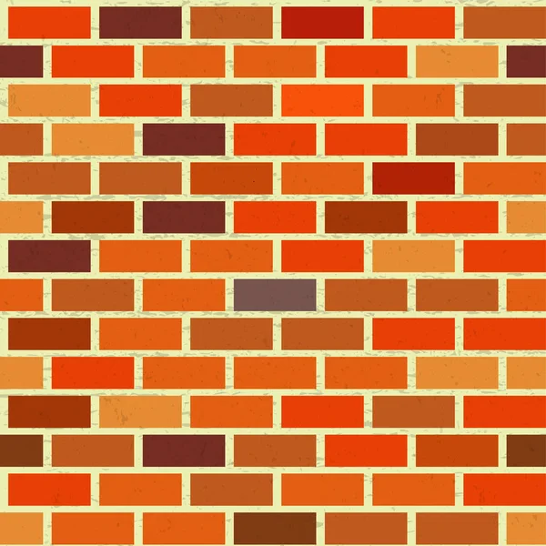 Modèle sans couture de mur de briques rouges avec texture . — Image vectorielle