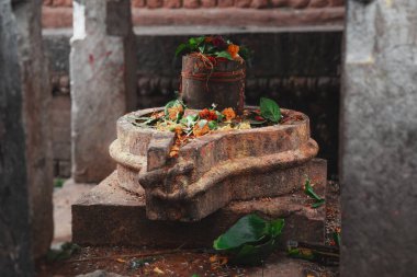 Pashupatinath Shivalinga Tapınağı Antik Nepal 'in Taş Mimarisi