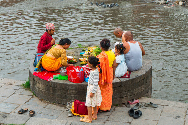 Janai Purnima and Rakshya Bandhan Festival Celebration at Bagmati River, Pashupatinath Temple, Kathmandu