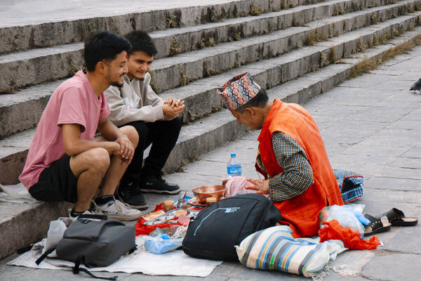Janai Purnima and Rakshya Bandhan Festival Celebration at Bagmati River, Pashupatinath Temple, Kathmandu