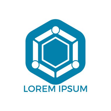 İnsanlar topluluk vektör logo tasarlamak. Ekip çalışması sembolü. Sosyal logosunu görmeniz gerekir. Ortaklık insanlar.