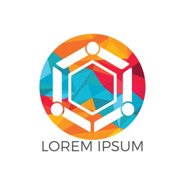 İnsanlar topluluk vektör logo tasarlamak. Ekip çalışması sembolü. Sosyal logosunu görmeniz gerekir. Ortaklık insanlar.