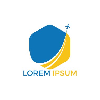 Logo seyahat. Seyahat acentası macera yaratıcı işareti. Logo seyahat şirketi sembolize ediyor..