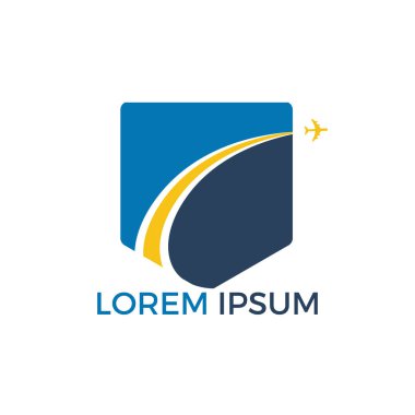 Logo seyahat. Seyahat acentası macera yaratıcı işareti. Logo seyahat şirketi sembolize ediyor..