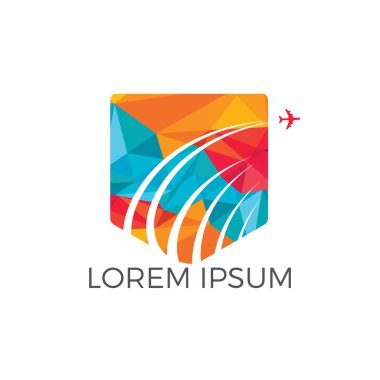 Logo seyahat. Seyahat acentası macera yaratıcı işareti. Logo seyahat şirketi sembolize ediyor..