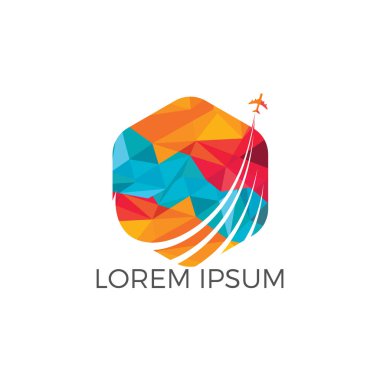 Logo seyahat. Seyahat acentası macera yaratıcı işareti. Logo seyahat şirketi sembolize ediyor..